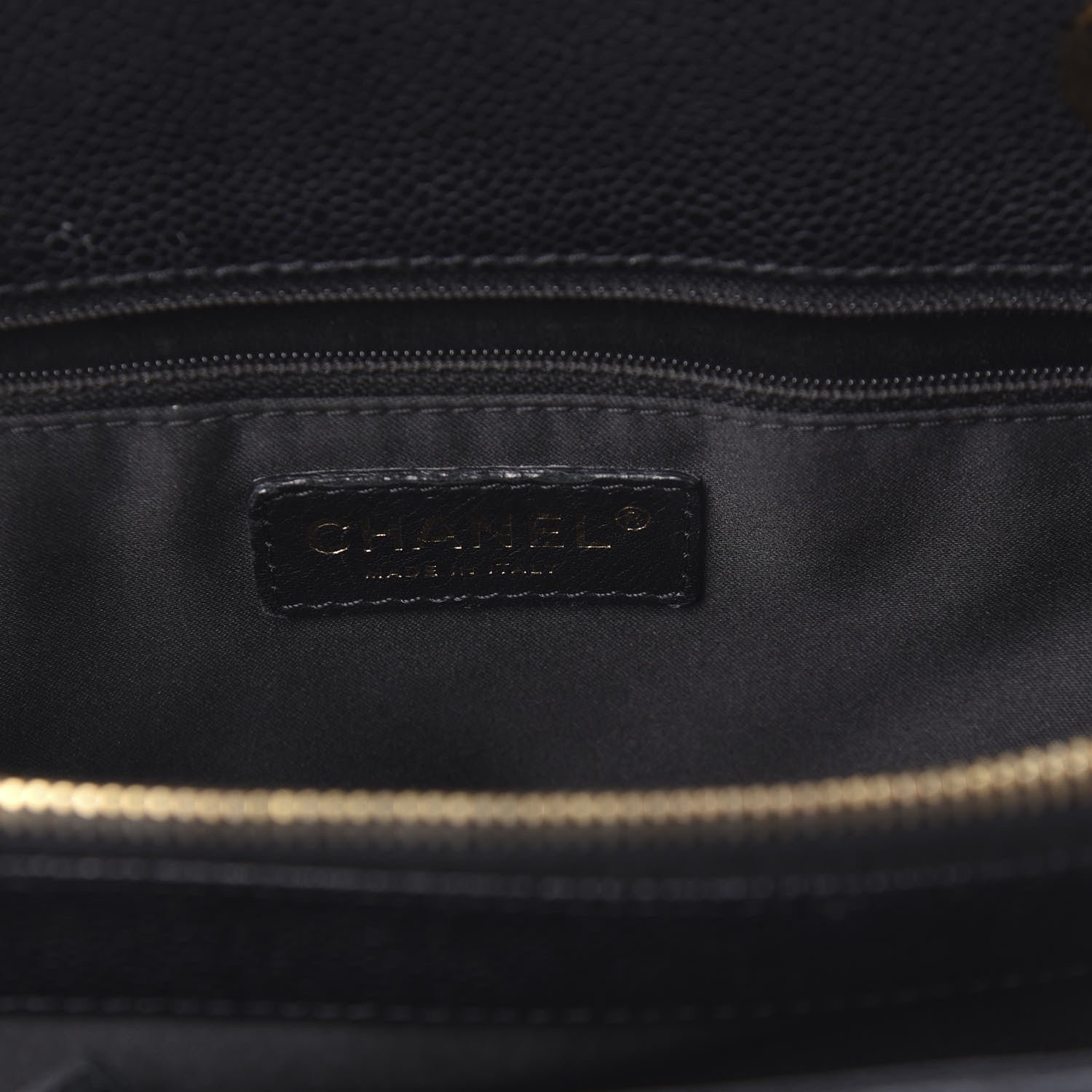 Chanel Caviar Quilted Grand Shopping Tote GST Black 8 of 10