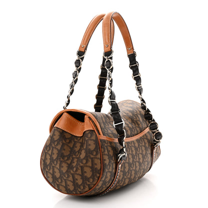 Christian Dior Monogram Romantique Trotter Flap Bag Brown 3 of 12