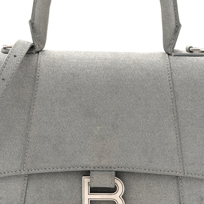 Balenciaga Glitter Fabric Small Hourglass Top Handle Bag Grey 8 of 10
