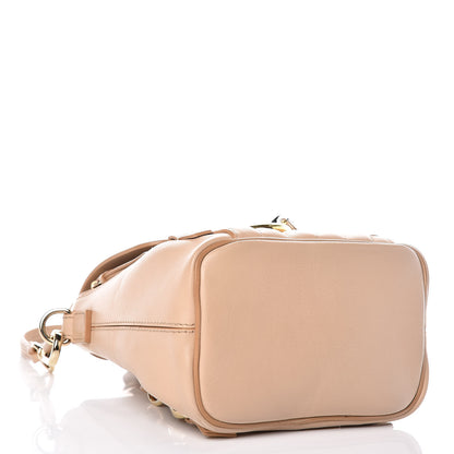 Chloe Calfskin Quilted Mini Faye Backpack Pearl Beige 4 of 10