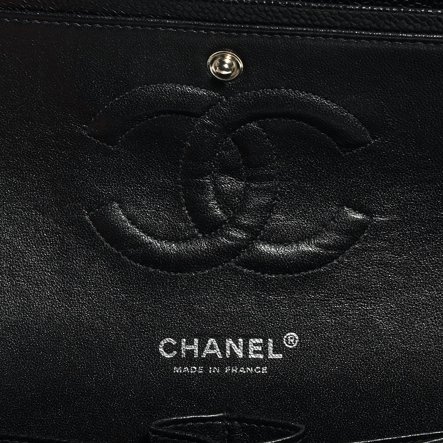 Chanel Caviar Quilted Medium Double Flap Black 7 of 9