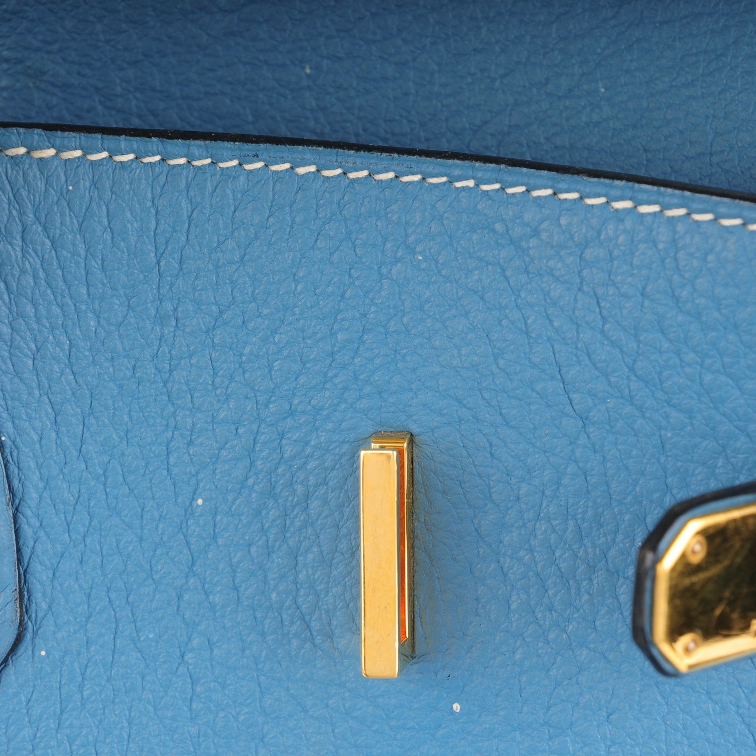 Hermes Togo Birkin 40 Blue Jean 15 of 27
