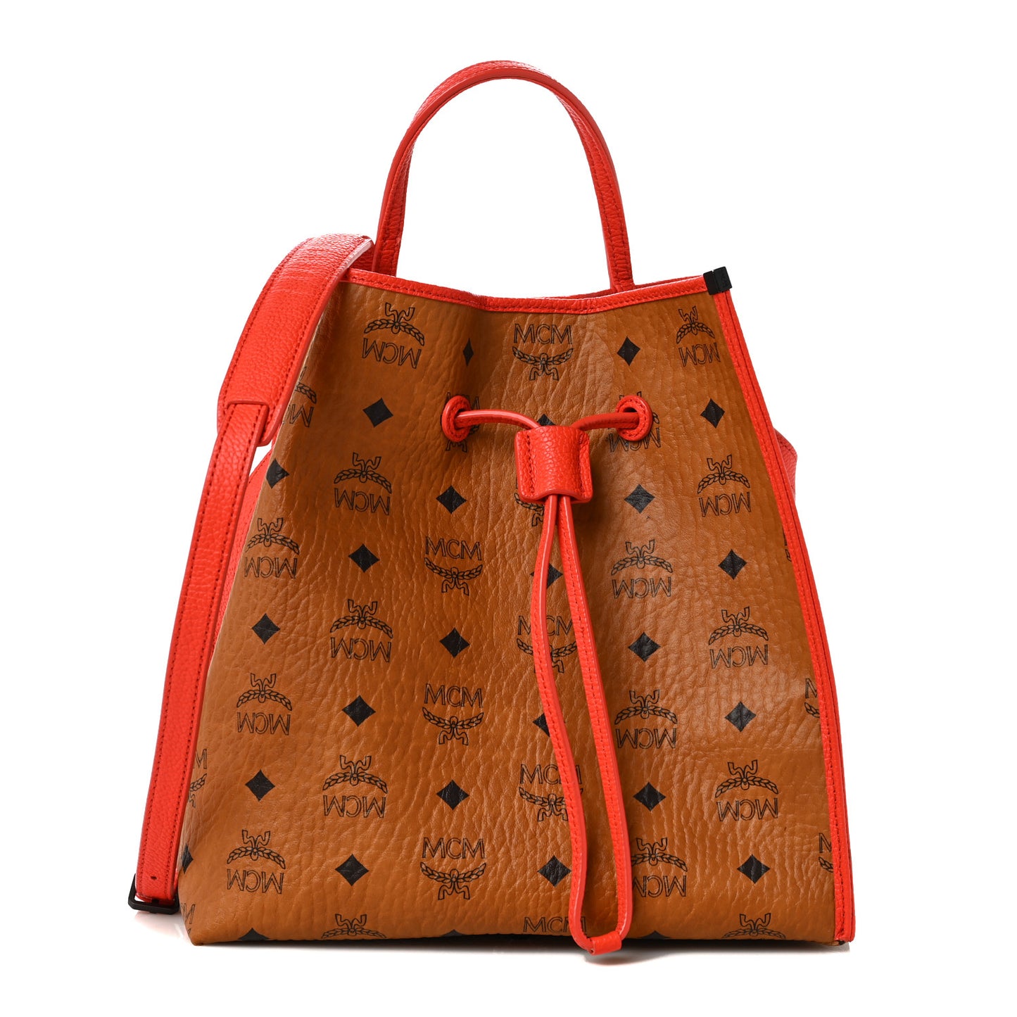 Visetos Kira Drawstring Bag Cognac Orange