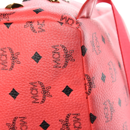 MCM Visetos Large Sprinkle Stud Stark Backpack Corail 11 of 12