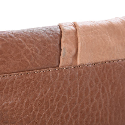 Fendi Crinkled Lambskin Colorblock Large Mia Shoulder Flap Camel Osso Naturale 12 of 17