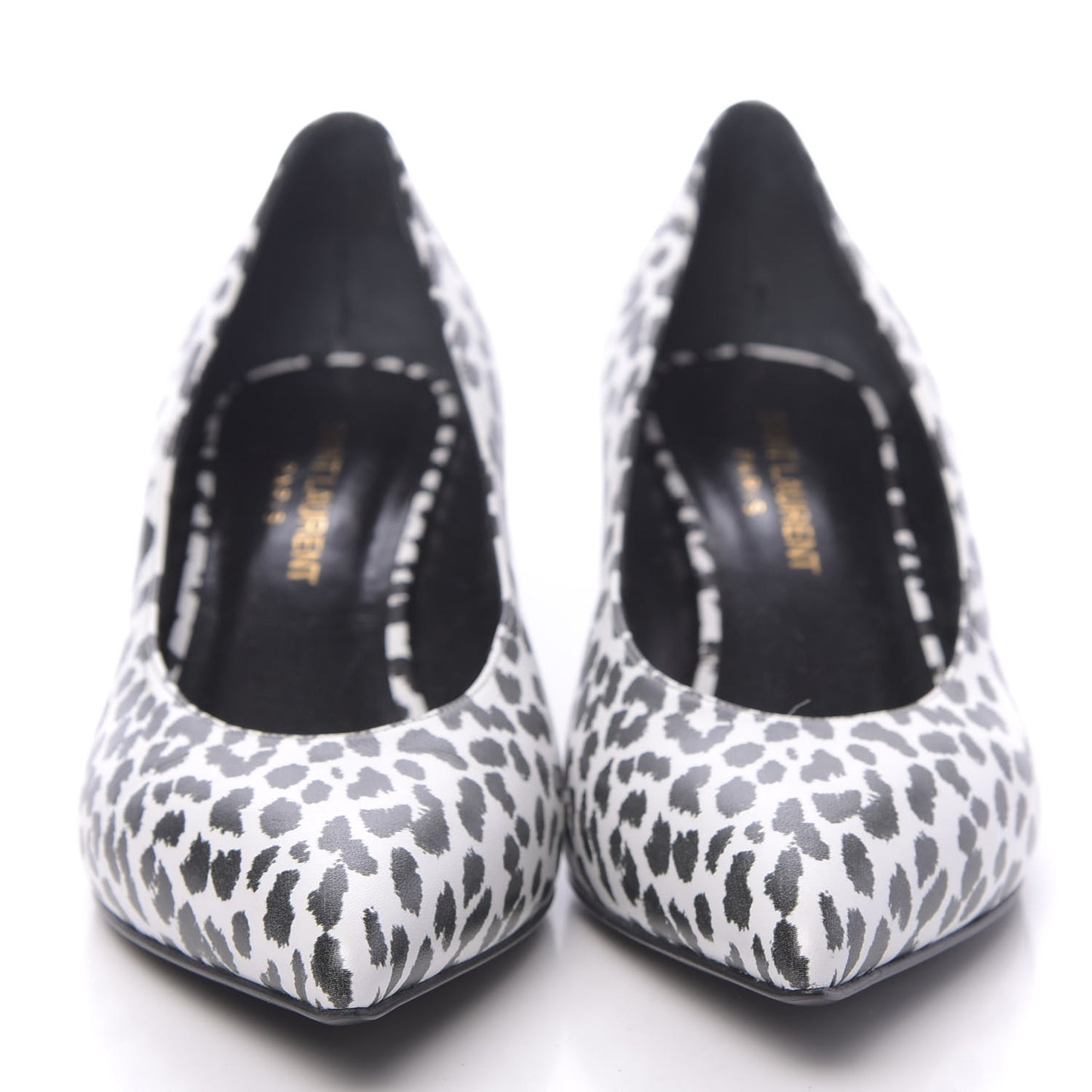 Soft Calfskin Baby Cat Paris 50 Pumps 35.5 Bianco White Black