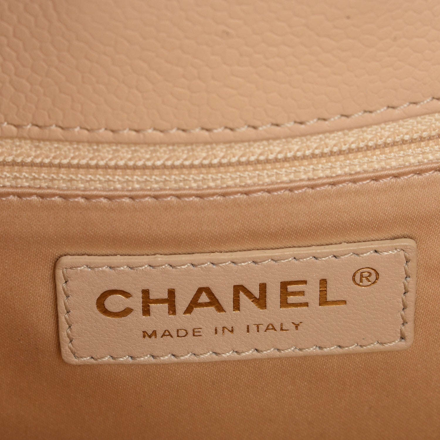 Chanel Caviar Quilted Petit Shopping Tote PST Beige Clair 6 of 7