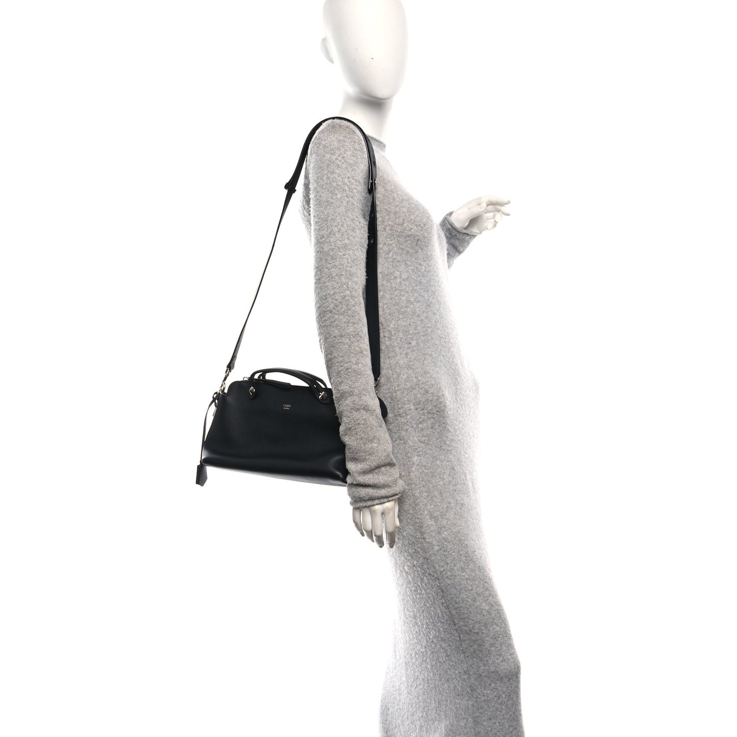Vitello Dolce Medium By The Way Boston Bag Black