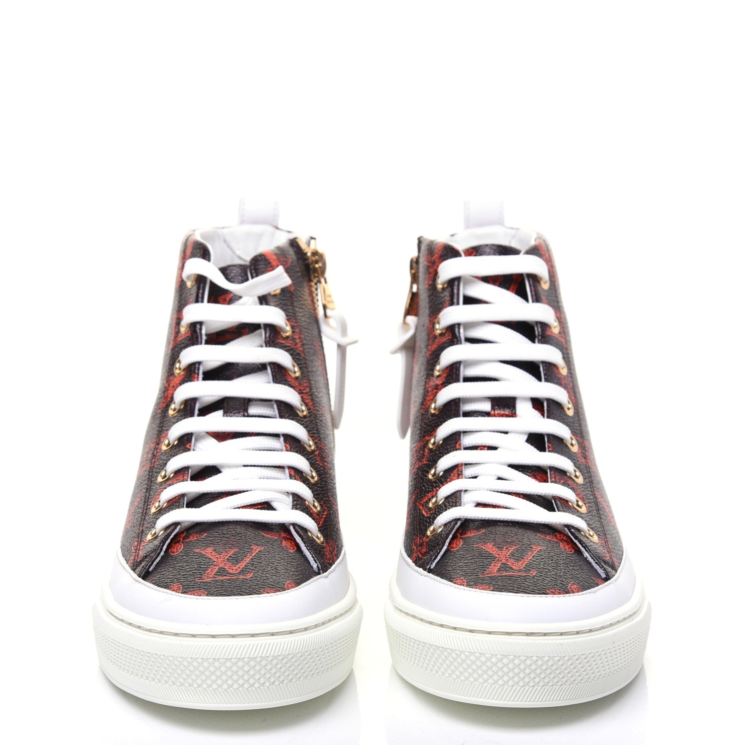 Louis Vuitton Catogram Stellar Sneaker Boots 37.5 Marron 2 of 11
