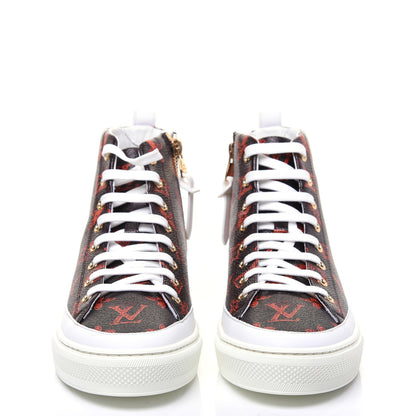 Louis Vuitton Catogram Stellar Sneaker Boots 37.5 Marron 2 of 11