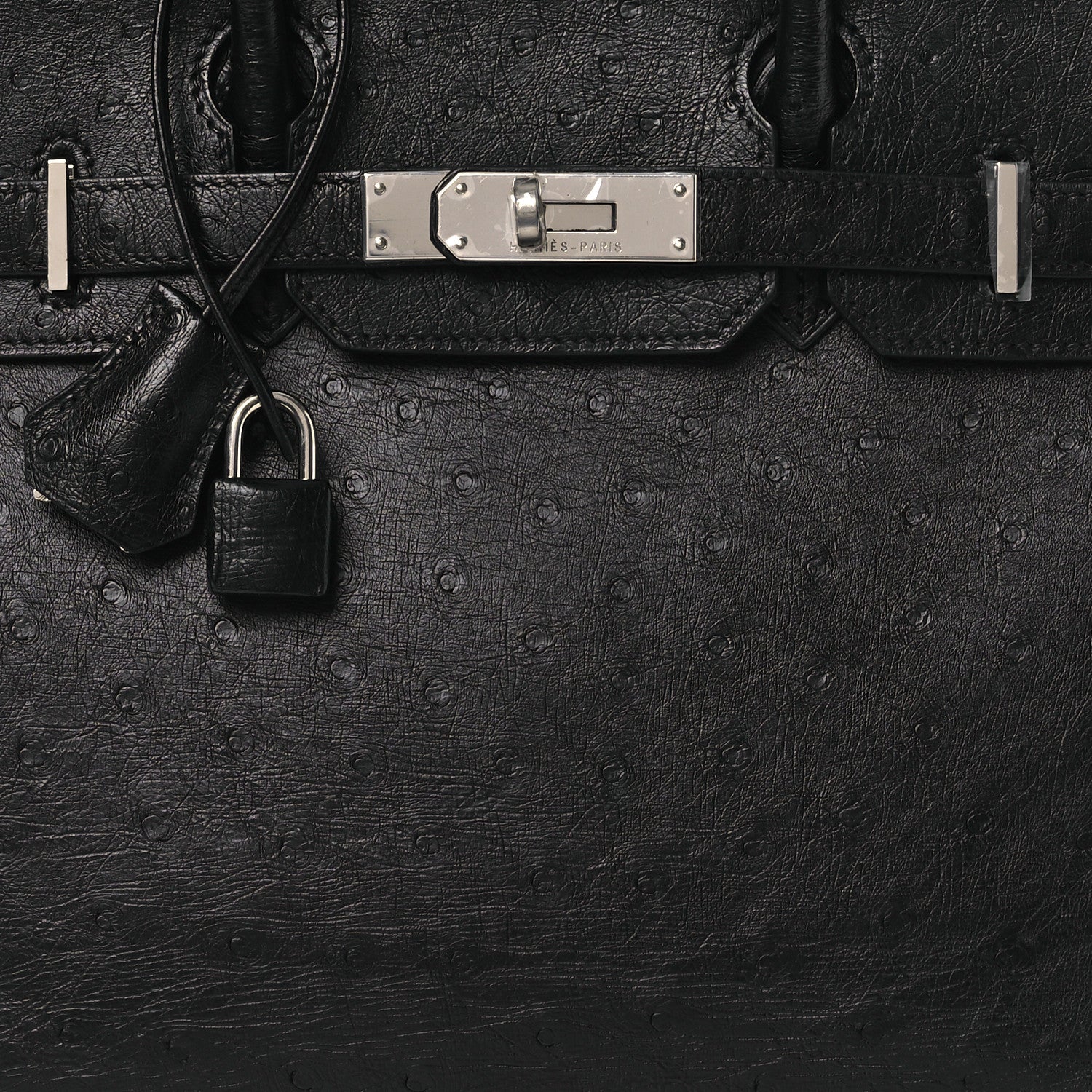 Hermes Ostrich Birkin 30 Black 8 of 12