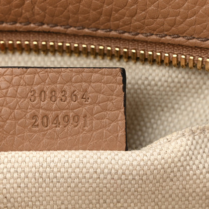 Gucci Pebbled Calfskin Small Soho Disco Bag Camelia 7 of 12