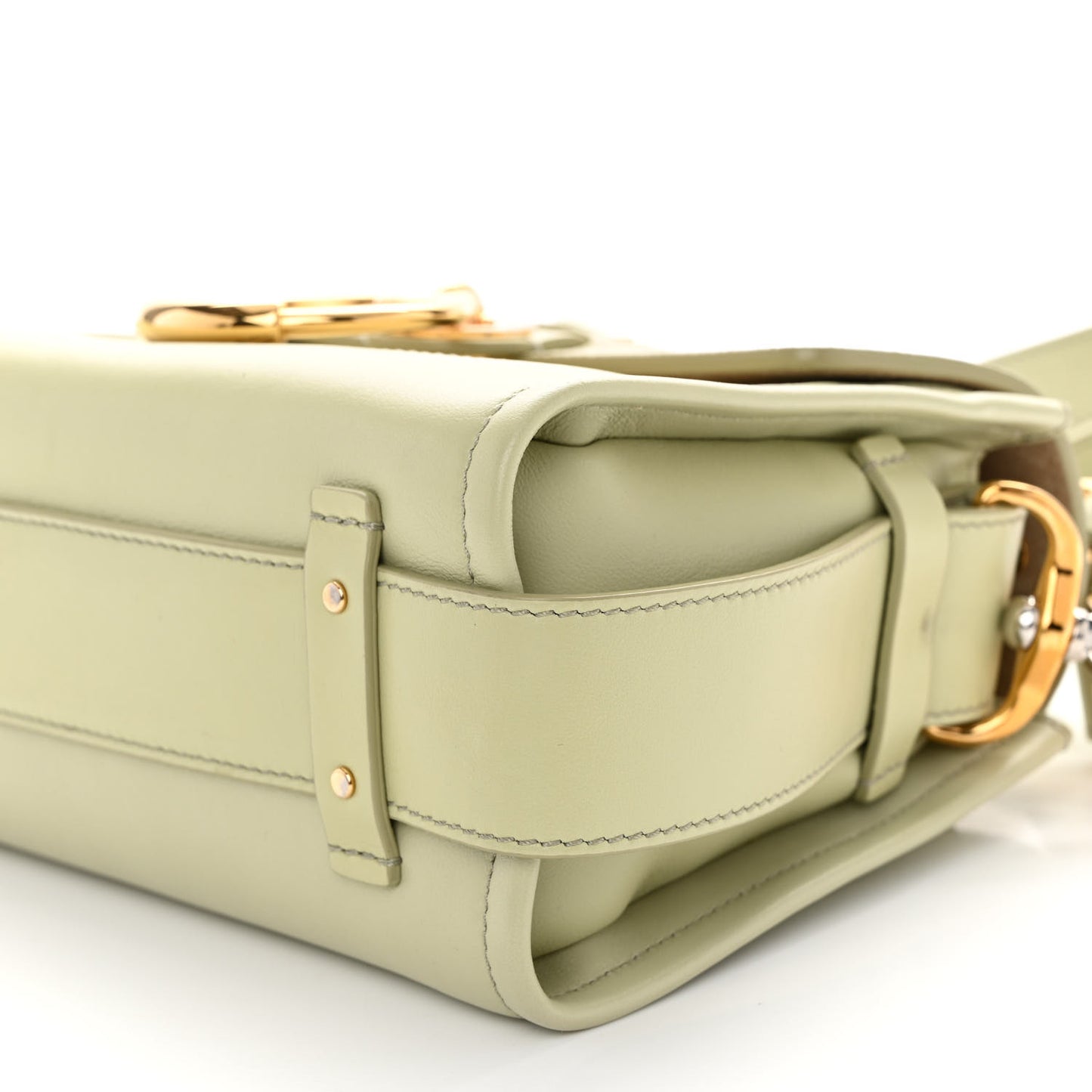 Calfskin Mini Tess Day Bag Light Eucalyptus