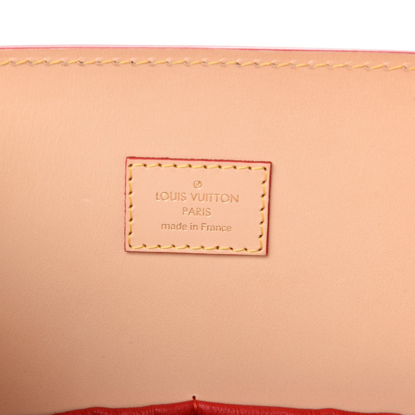 Monogram Calf Hair Spikes Iconoclasts Christian Louboutin Tote Red