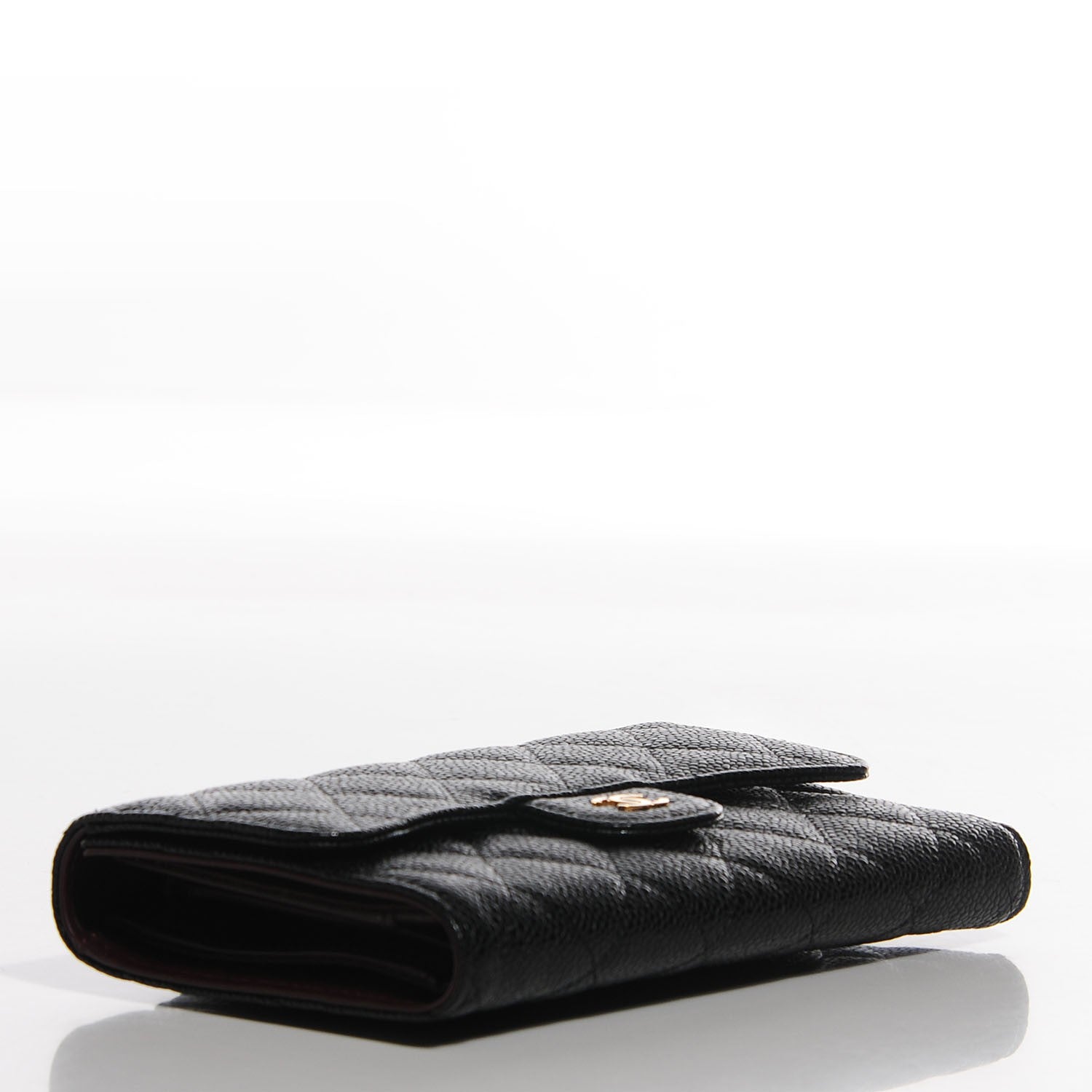 Chanel Caviar Quilted Long Flap Wallet Black 4 of 8