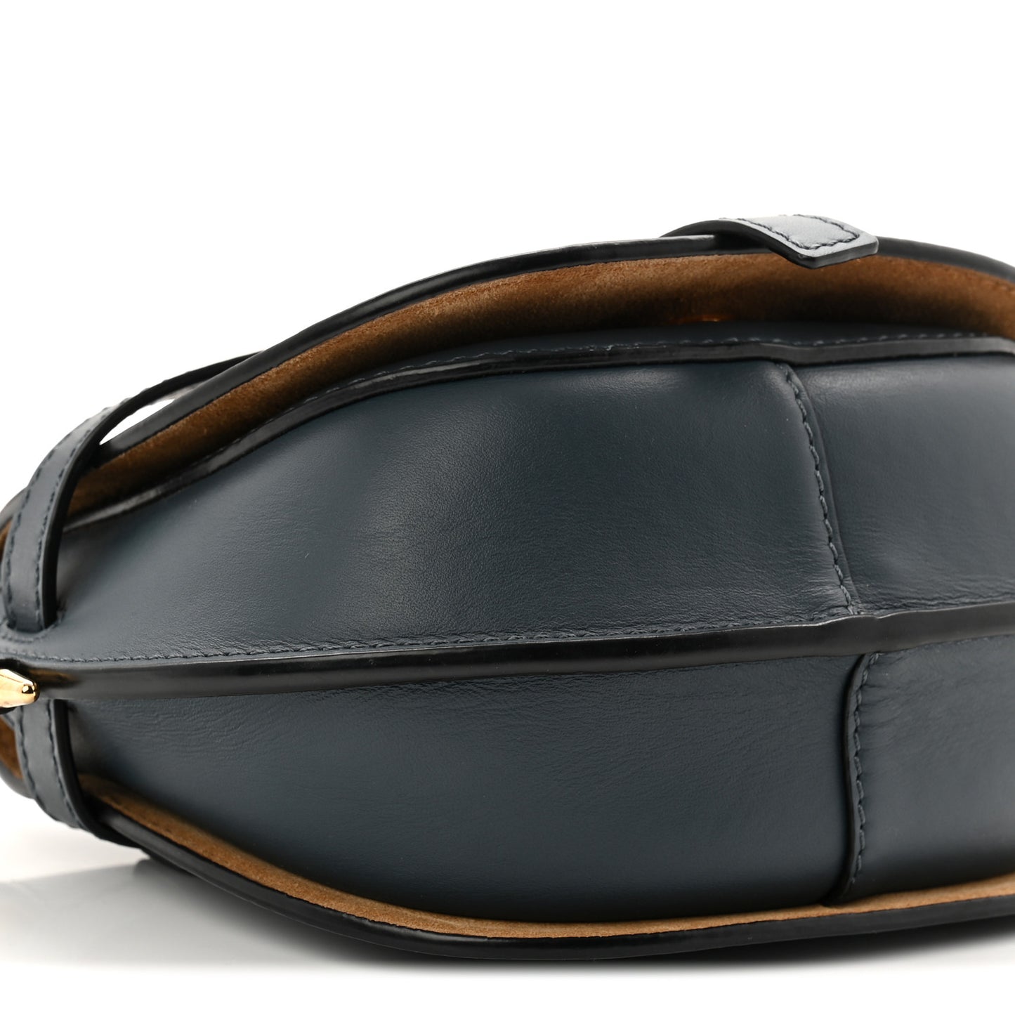 Calfskin Jacquard Mini Gate Crossbody Bag Onyx Blue