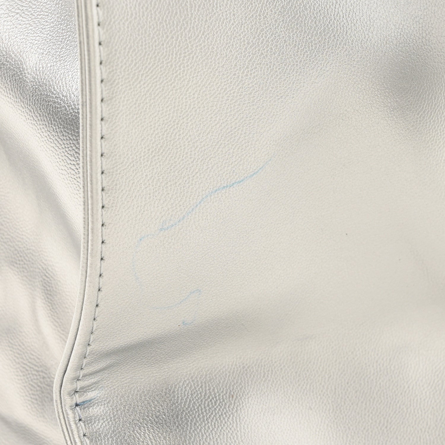 Telfar Metallic Vegan Leather Medium Shopping Bag Silver 9 of 11