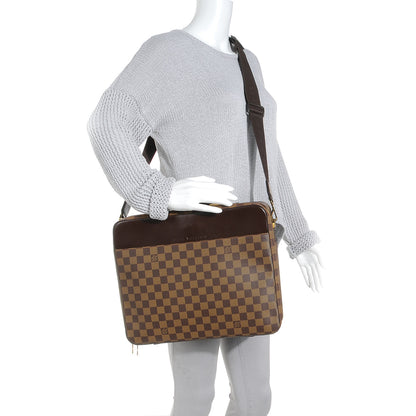 Louis Vuitton Damier Ebene Porte Ordinateur Sabana Computer Case 2 of 10