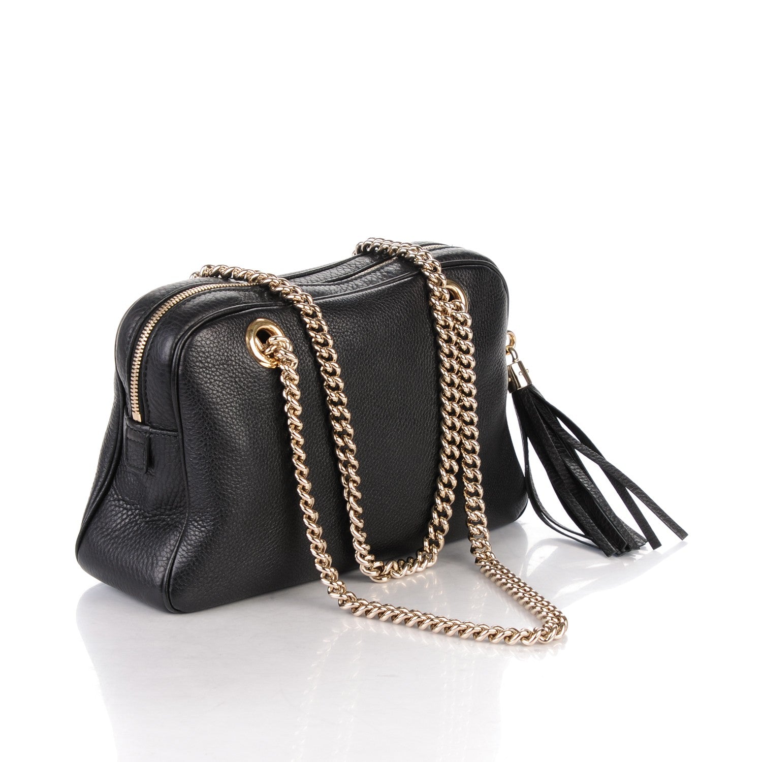 Gucci Pebbled Calfskin Small Soho Bowler Black 3 of 7