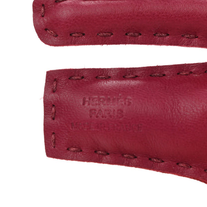 Hermes Milo Lambskin Rooroo Bag Charm Rouge H Rose Ete 3 of 4