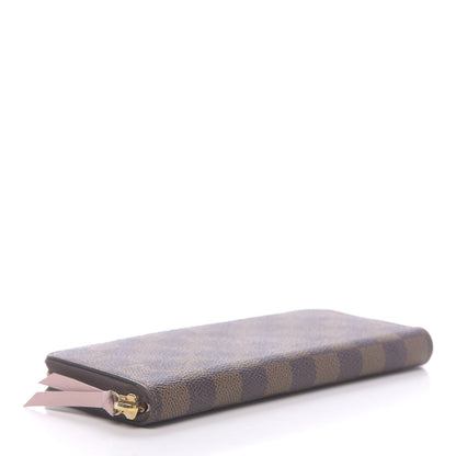 Louis Vuitton Damier Ebene Clemence Wallet Rose Ballerine 4 of 8