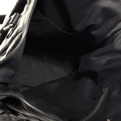 Gucci Horsebit Embossed Full Moon Tote Black 5 of 7