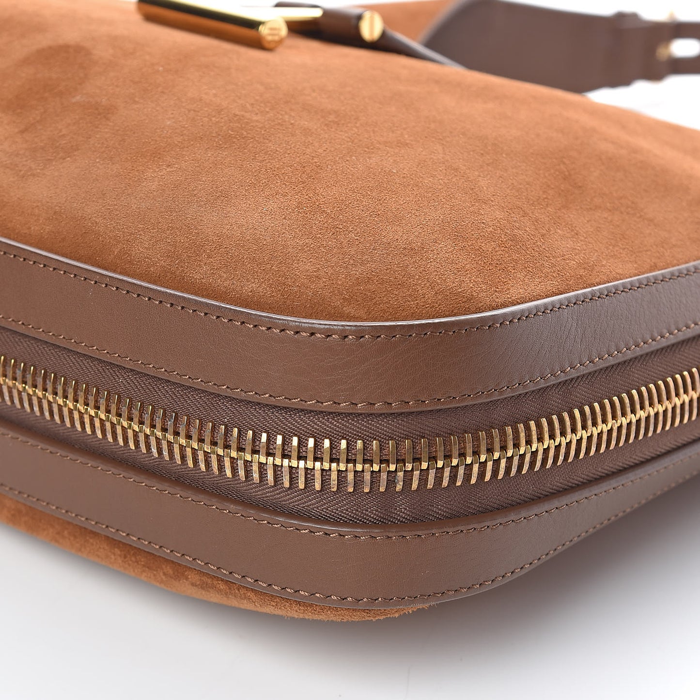 Suede Calfskin Tara Hobo Wood