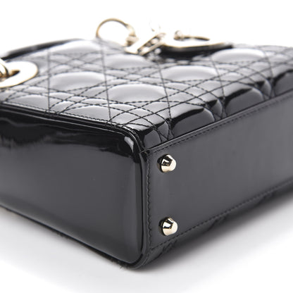 Christian Dior Patent Cannage Mini Lady Dior Black 6 of 11