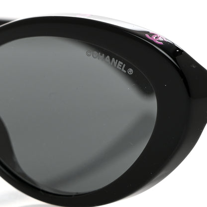 Chanel Acetate Oval Sunglasses 5416-A Black Pink 7 of 8