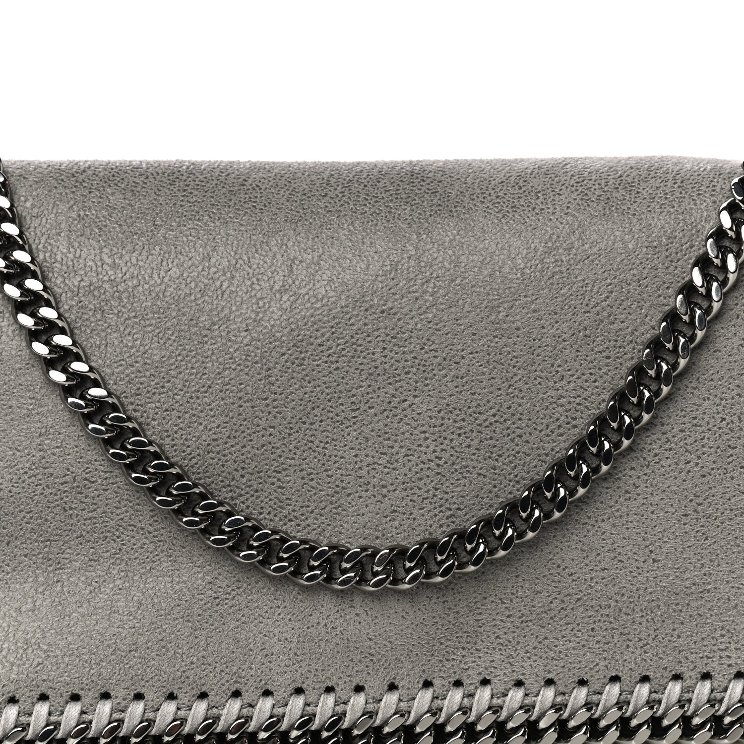 Stella McCartney Shaggy Deer Falabella Crossbody Bag Light Grey 8 of 10