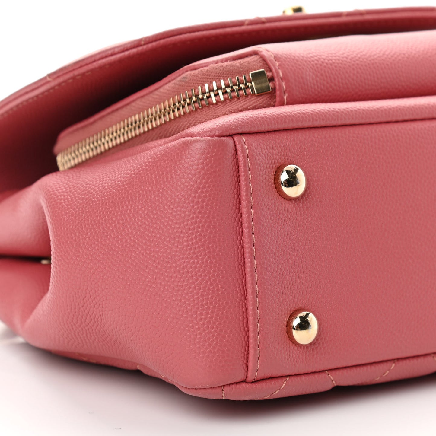 Caviar Quilted Small Business Affinity Flap Pink