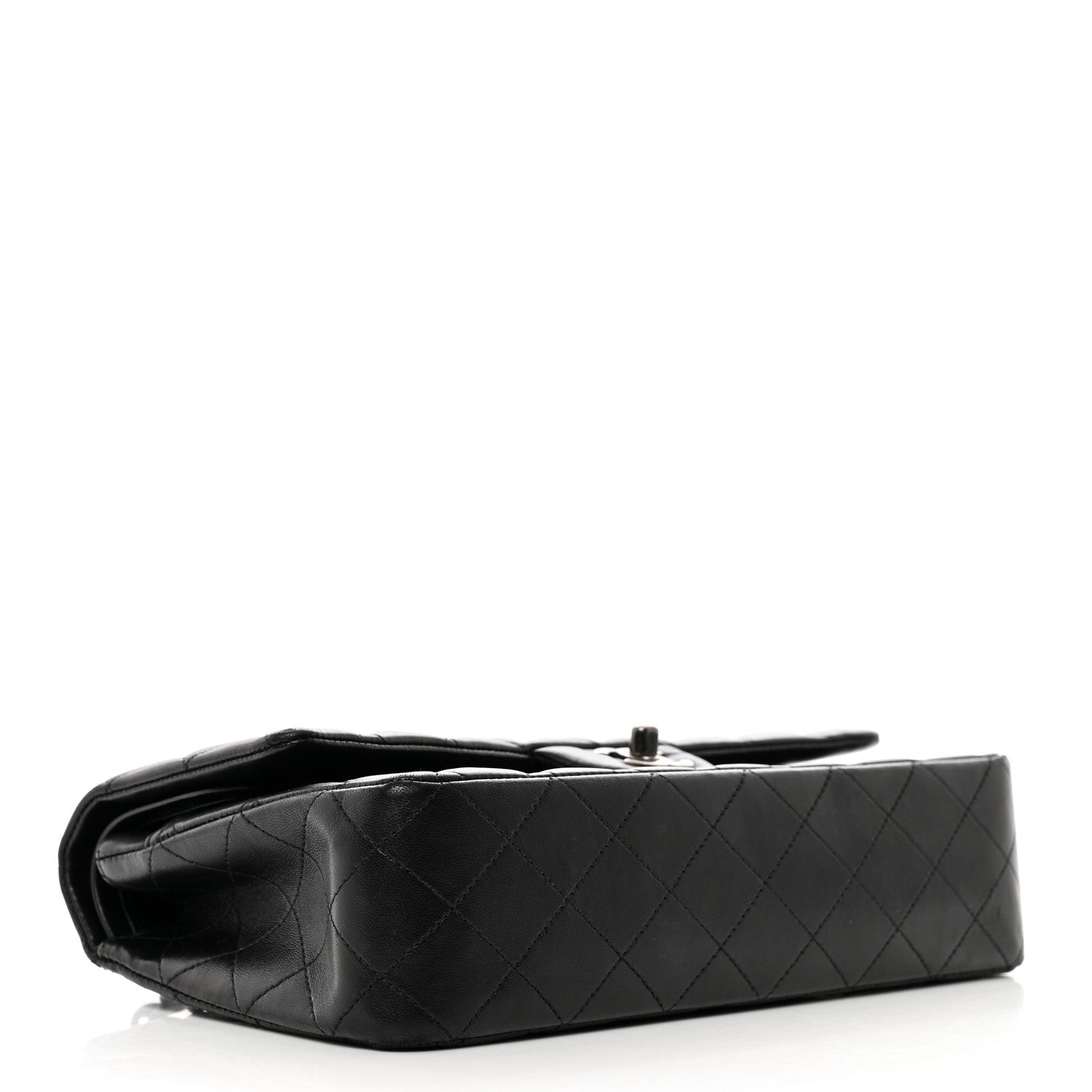 Chanel Lambskin Quilted Medium Double Flap Black 5 of 11