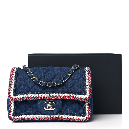 Chanel Denim Braided Mini Rectangular Flap Bag Blue 11 of 11