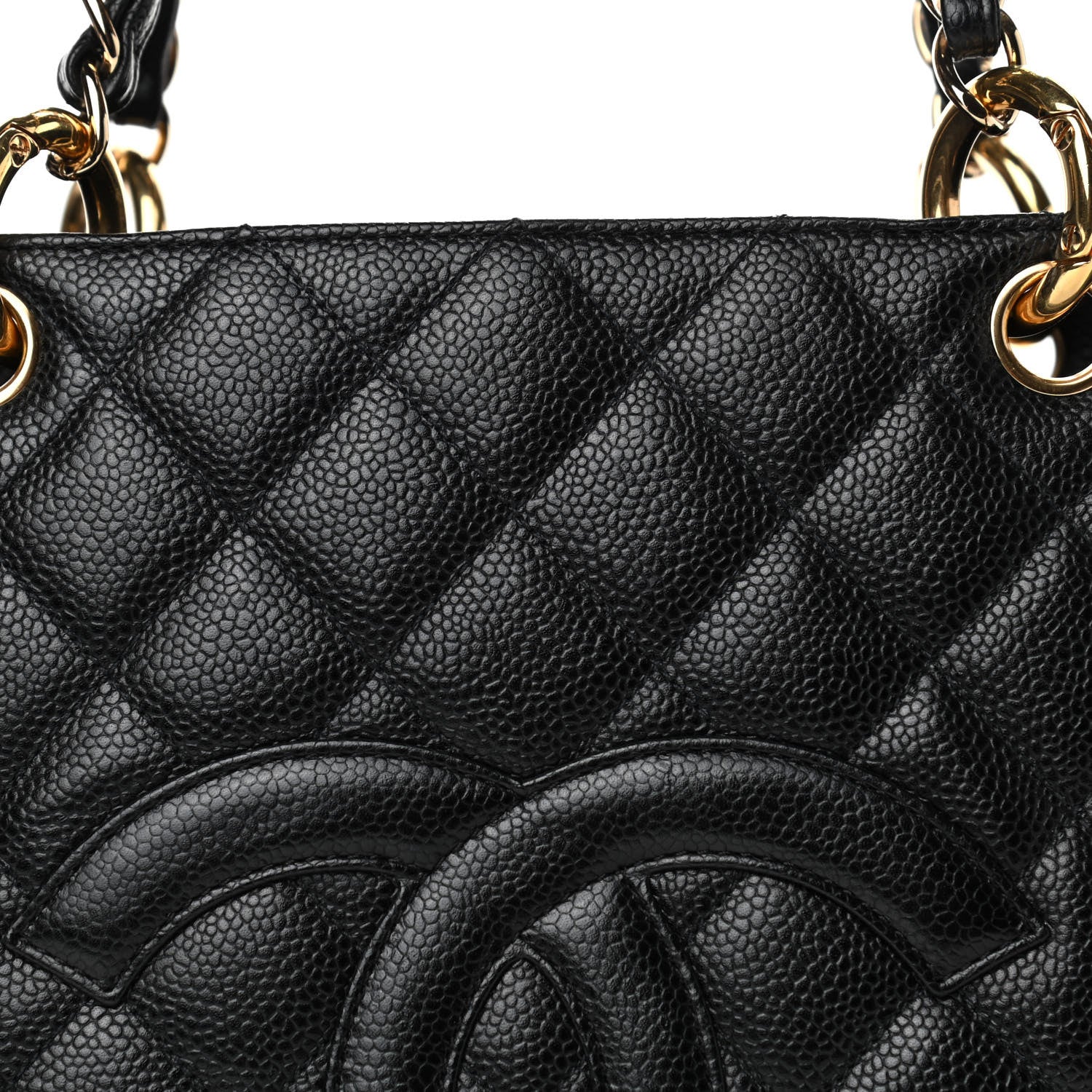Chanel Caviar Quilted Grand Shopping Tote GST Black 9 of 13