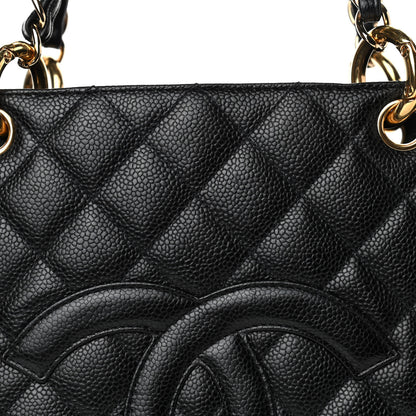 Chanel Caviar Quilted Grand Shopping Tote GST Black 9 of 13