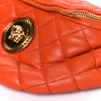 Versace Nappa Quilted Medusa Belt Bag Orange 9 of 9