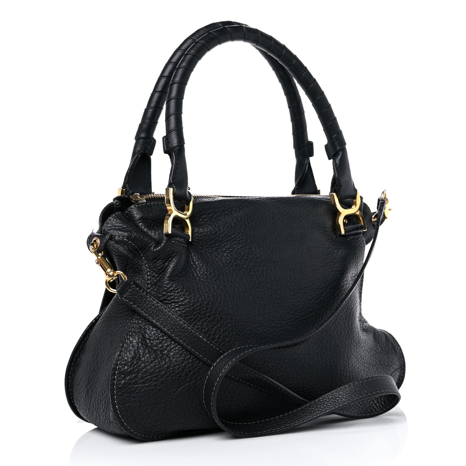 Chloe Calfskin Medium Marcie Satchel Black 3 of 21