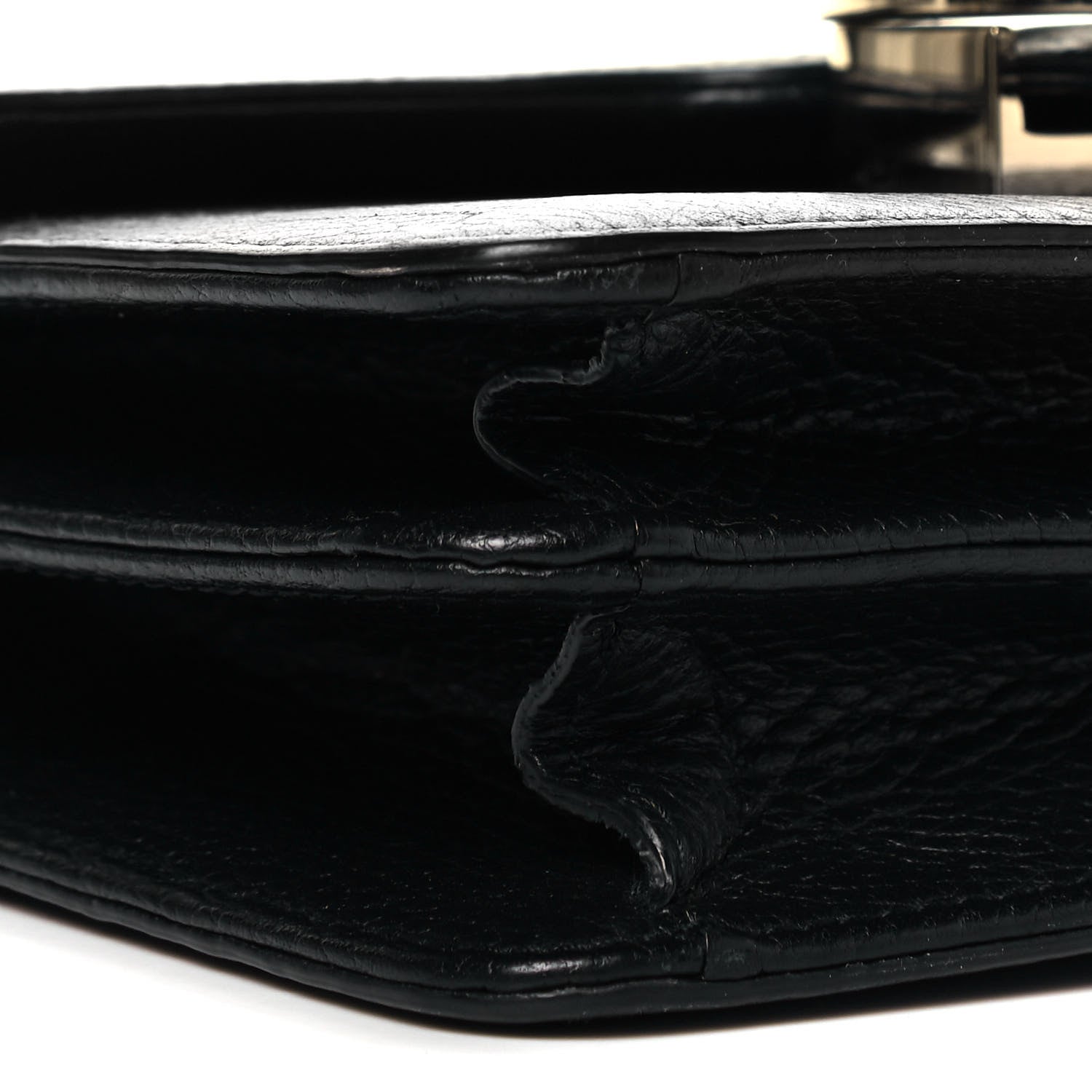 Gucci Dollar Calfskin Small Interlocking G Shoulder Bag Black 8 of 9