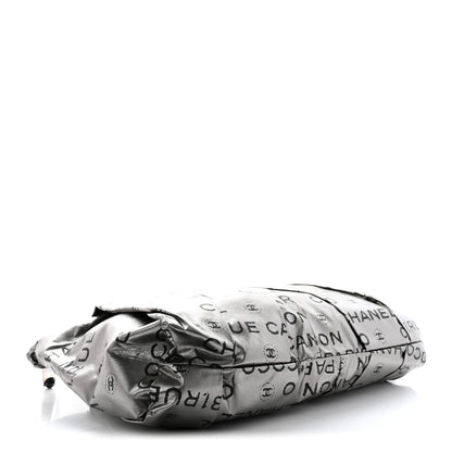 Chanel Coated Canvas Unlimited Clutch Silver 4 of 9