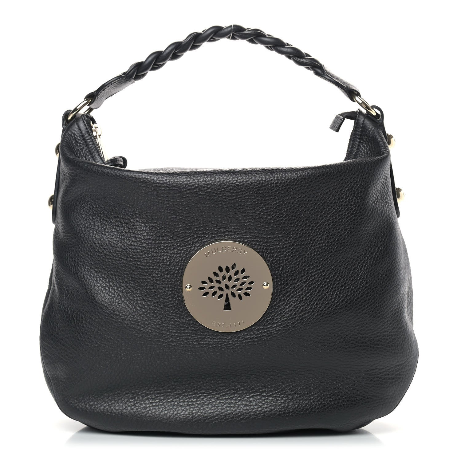 Mulberry Soft Spongy Calfskin Medium Daria Hobo Black 1 of 9