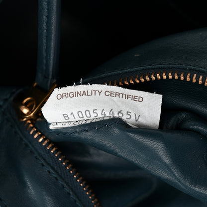 Bottega Veneta Grained Calfskin Maxi Intrecciato Cassette Crossbody Bag Deep Blue 7 of 11