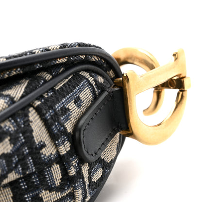 Christian Dior Oblique Mini Saddle Bag Blue 13 of 13