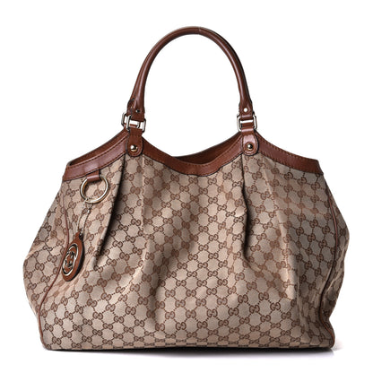 Gucci Monogram Large Sukey Tote Brown 1 of 7