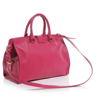 Saint Laurent Leather Small Classic Y Cabas Fuchsia 3 of 9