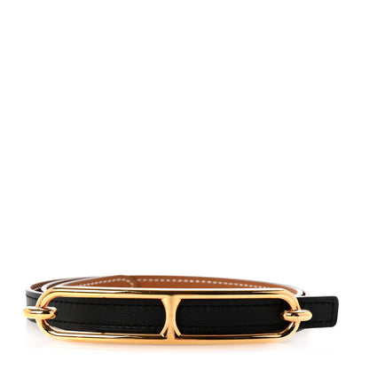 Hermes Swift Epsom 13mm Roulis Belt 80 Black Gold 1 of 5