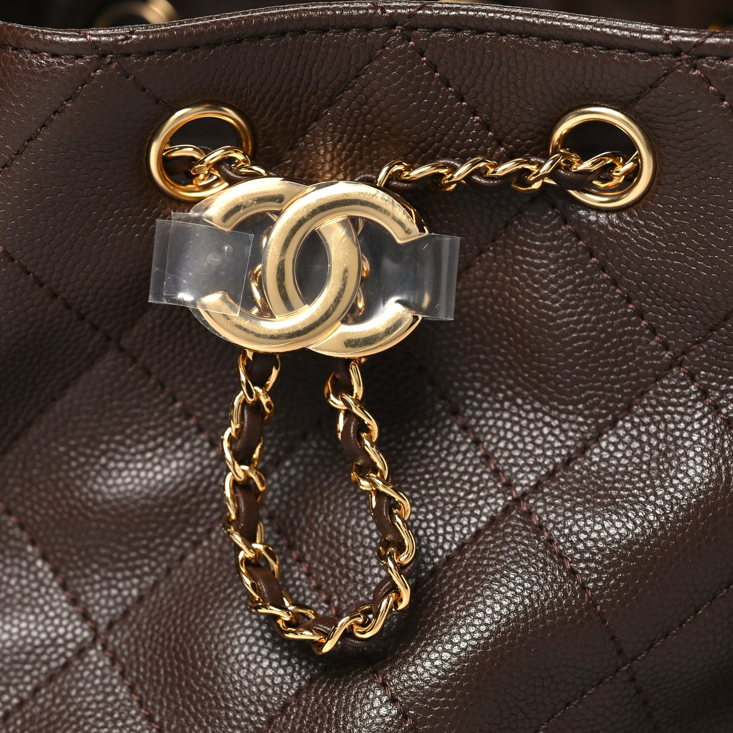 Chanel Caviar Quilted Small Chanel 25 Handbag Dark Brown 8 of 11