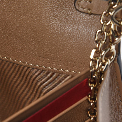 Valentino Garavani Calfskin Stud Flap Wallet On Chain Black 10 of 10