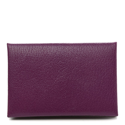 Hermes Chevre Mysore Calvi Card Case Anemone 1 of 8