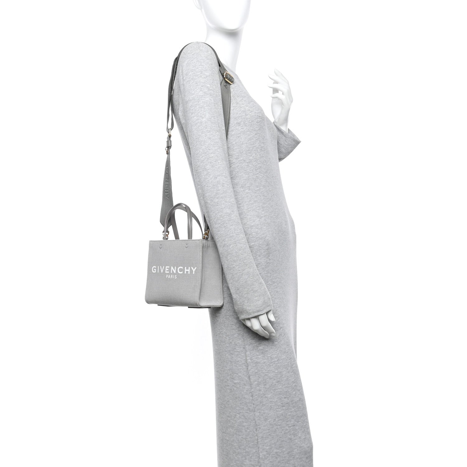 Givenchy Canvas Mini G-Tote Light Grey 1788854 – FASHIONPHILE