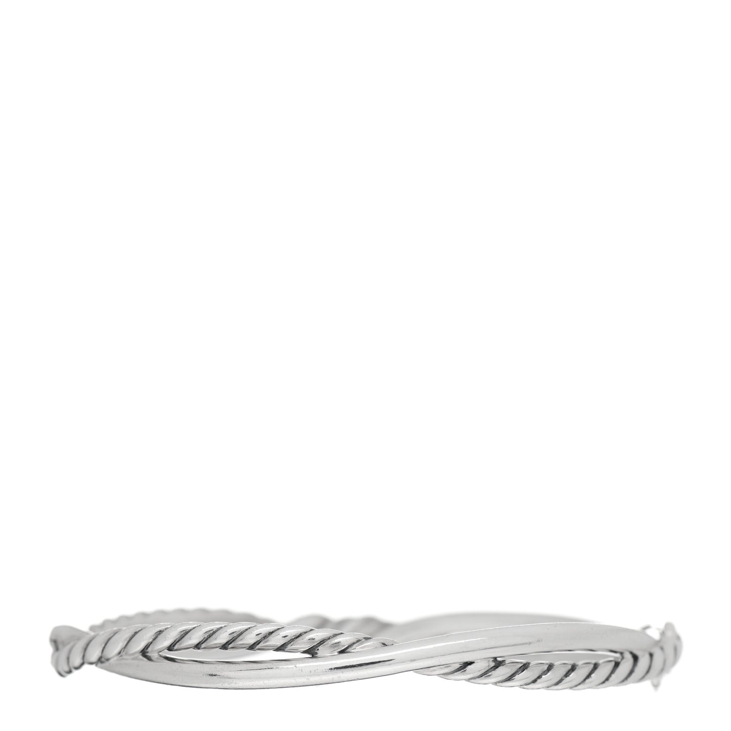 Sterling Silver Diamond Continuance Bangle Bracelet